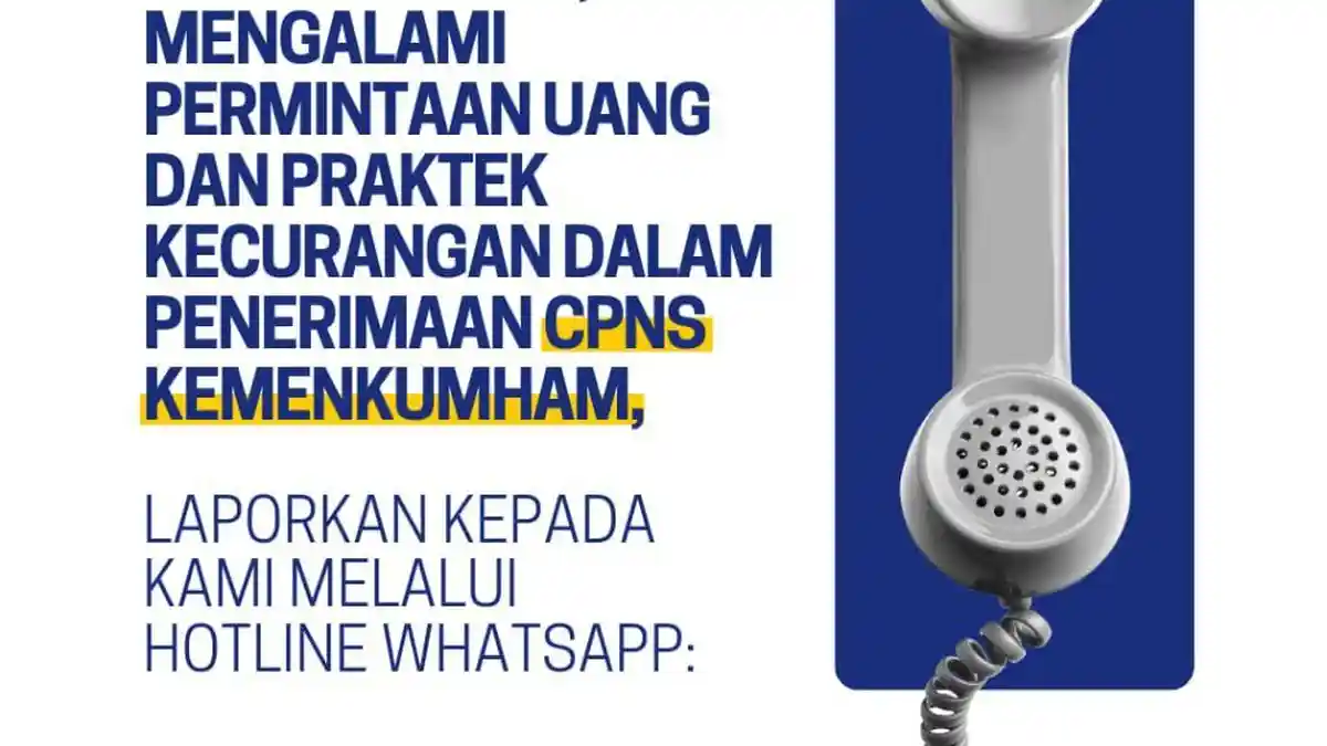 Kemenkumham Buka Layananan Pengaduan Kecurangan, Ini Cara Melaporkannya!