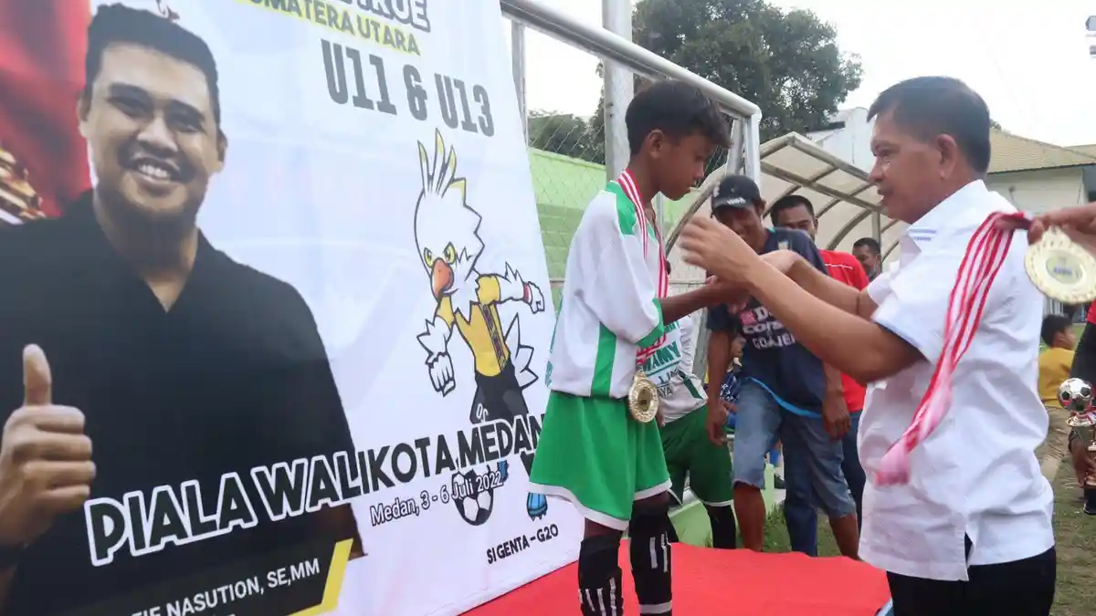 Tutup Festival Sepakbola DCT, Kadispora Kota Medan Berharap Lahir Talenta Muda Penuh Bakat