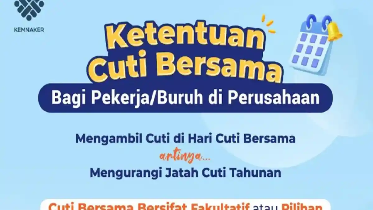 Cek Ketentuan Cuti Bersama Bagi Pekerja Perusahaan Jelang Libur Tahun Baru 2026