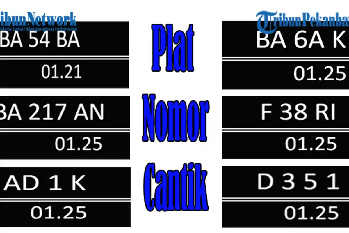 LENGKAP! Daftar Kode Pelat Nomor Kendaraan Bermotor untuk Seluruh Indonesia