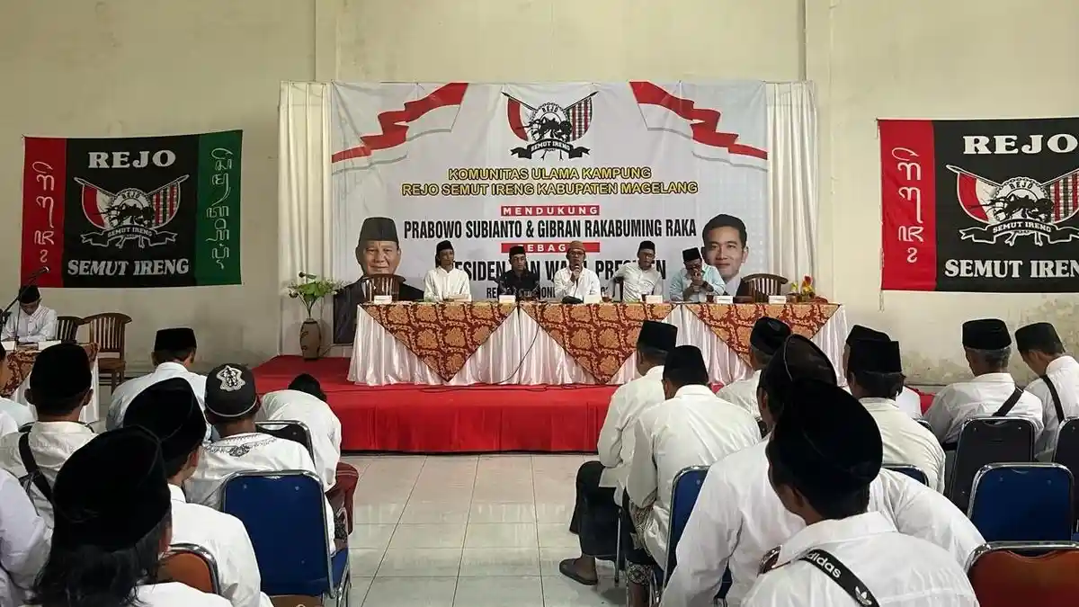 Ulama Kampung Rejo Semut Ireng Magelang Dukung dan Doakan Prabowo Jadi Presiden 2024