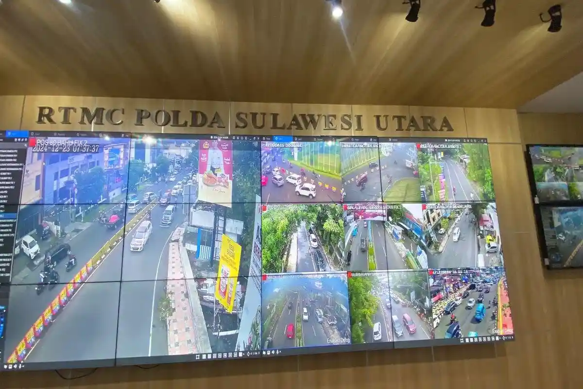 Kondisi Terkini Arus Lalu Lintas di Kota Manado Jelang Natal, Terpantau RTMC Polda Sulut