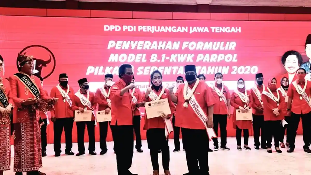 Sudah Dijadwalkan Jumat, Paslon Tiwi-Dono Datangi Kantor KPU Purbalingga