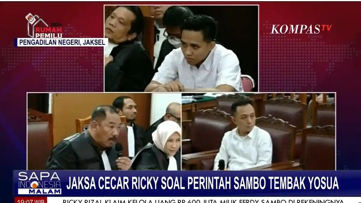 Bharada E Duga Ricky Rizal Berbohong di Sidang: Terserah Bang Ricky Juga