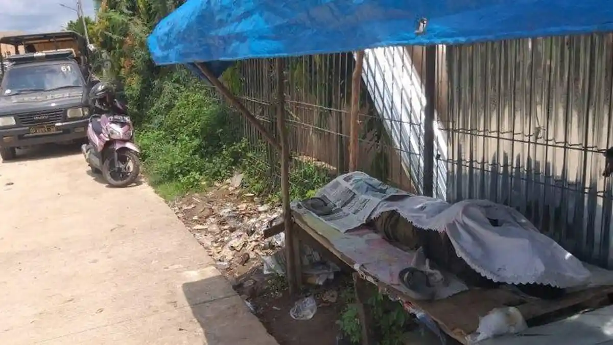 Mayat Mr X ini Ditemukan di Pos Pangkalan Ojek, Diduga Anak Jalanan
