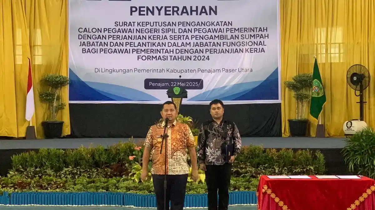 Bupati PPU Mudyat Noor Lantik 171 CPNS dan 525 PPPK di Penajam Paser Utara Kaltim