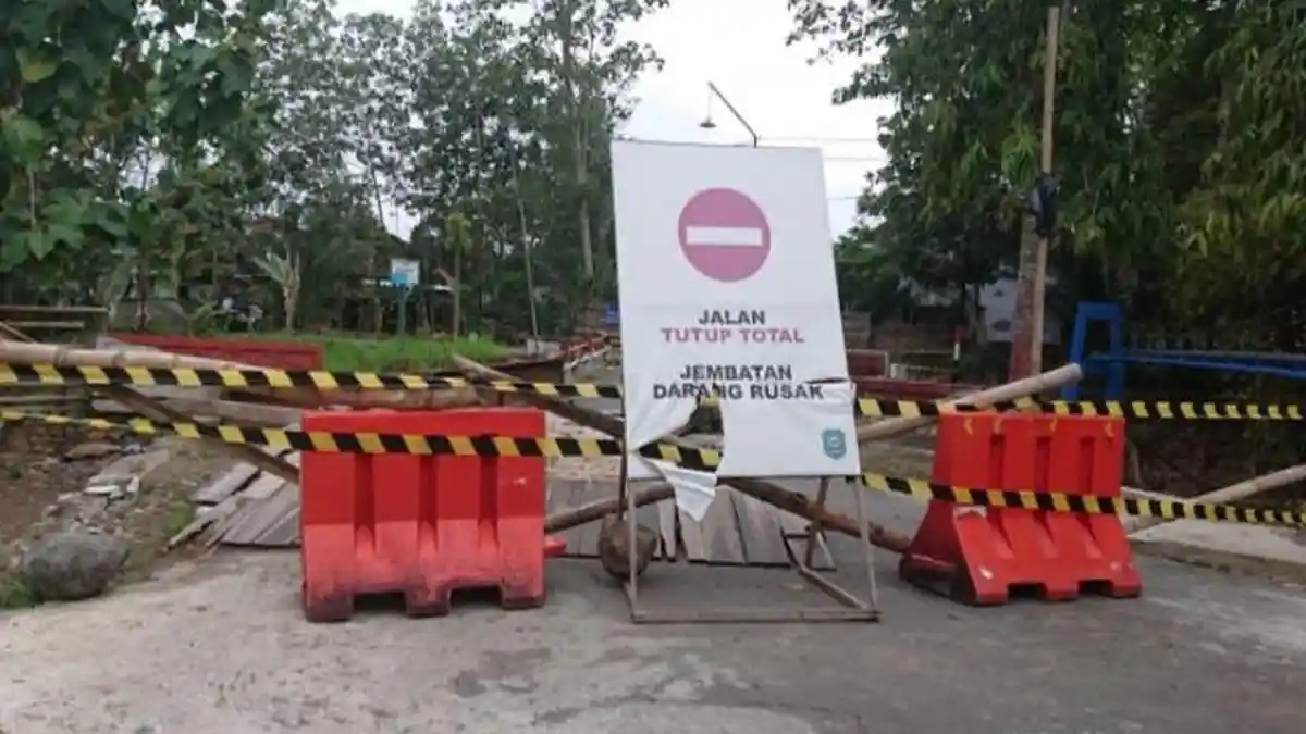 Jembatan Pucung Sudah Berkali-Kali Rusak, Begini Komentar BPBD Trenggalek