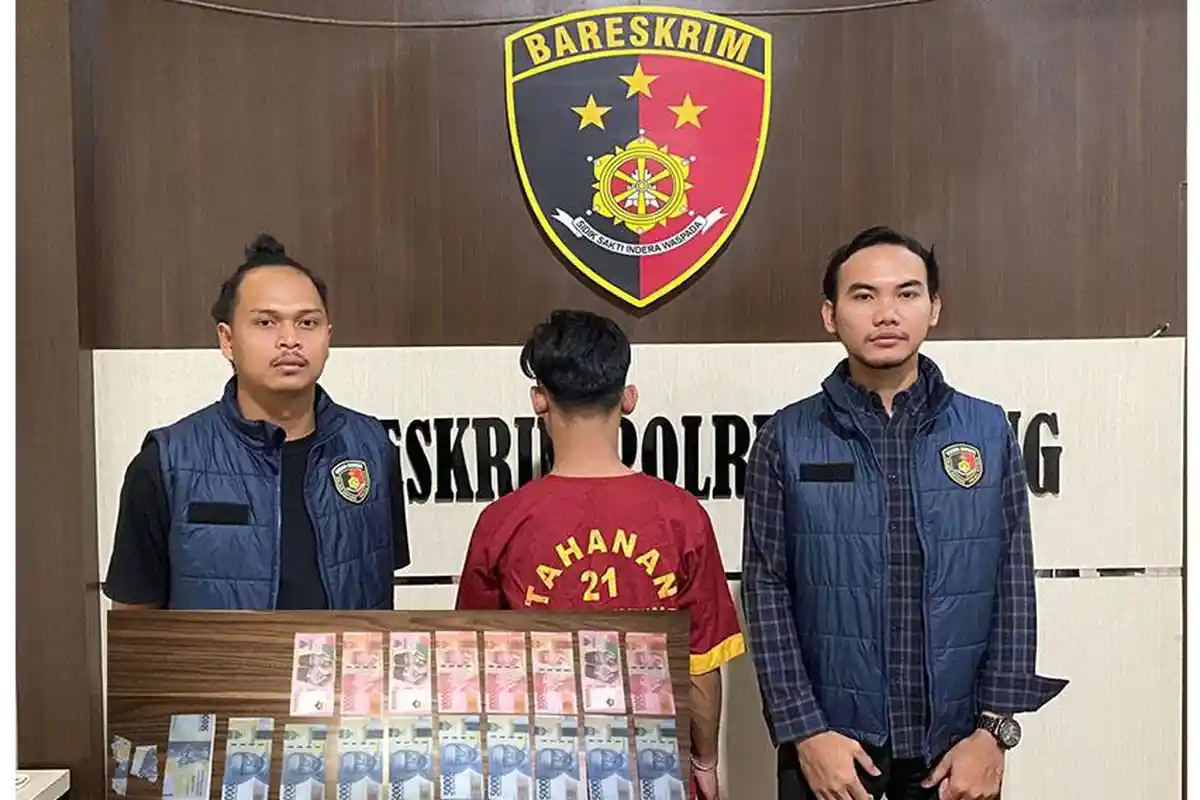 Tim Resmob Satreskrim Polres Sintang Amankan Terduga Pengedar Uang Palsu