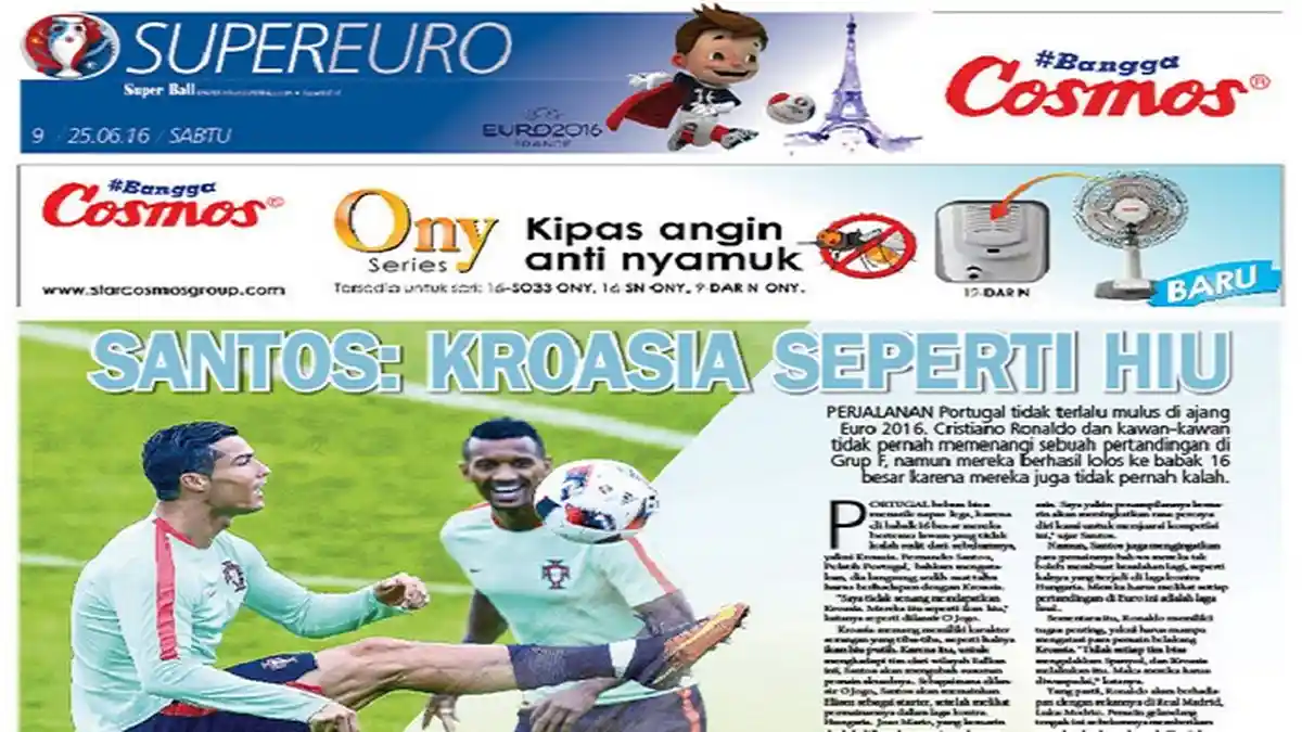 Fernando Santos: Timnas Kroasia Seperti Ikan Hiu