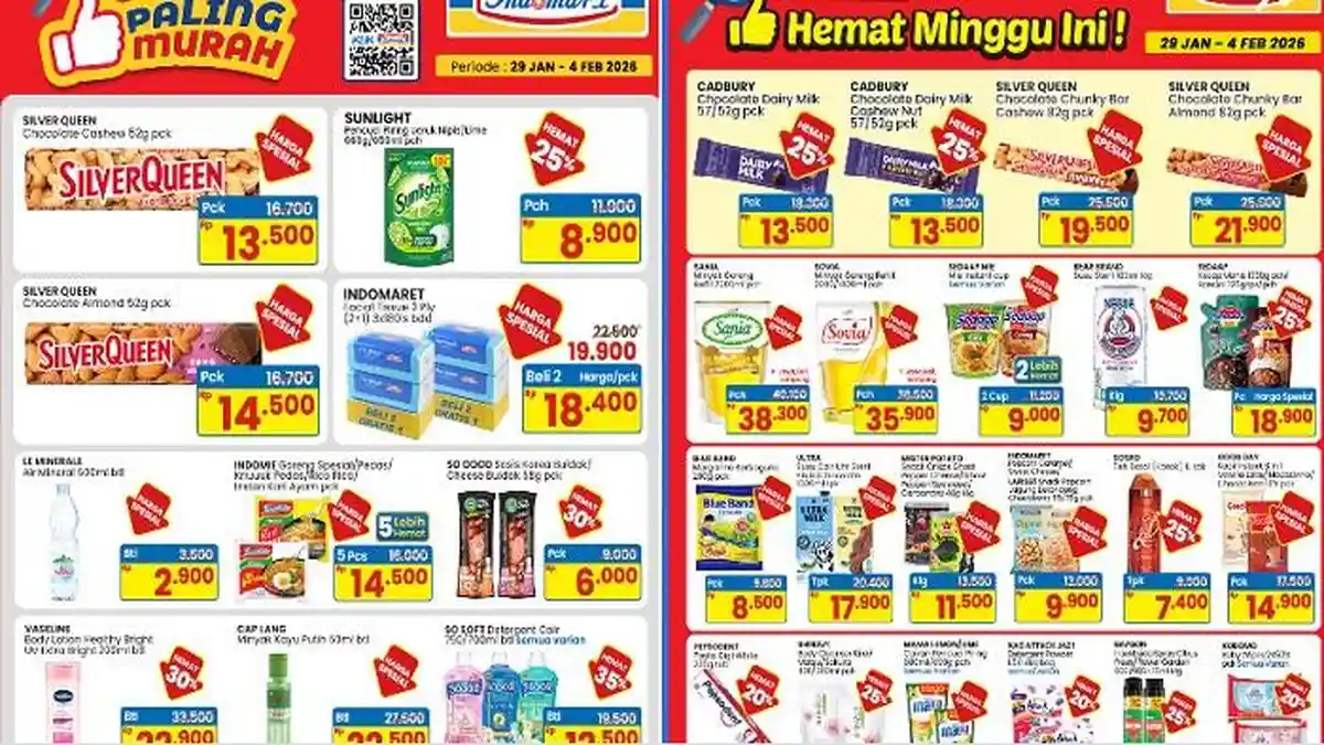 PROMO INDOMARET 29-30 Januari, Katalog Baru Paling Murah, Hemat Minggu Ini :SilverQueen,DiaryMilk