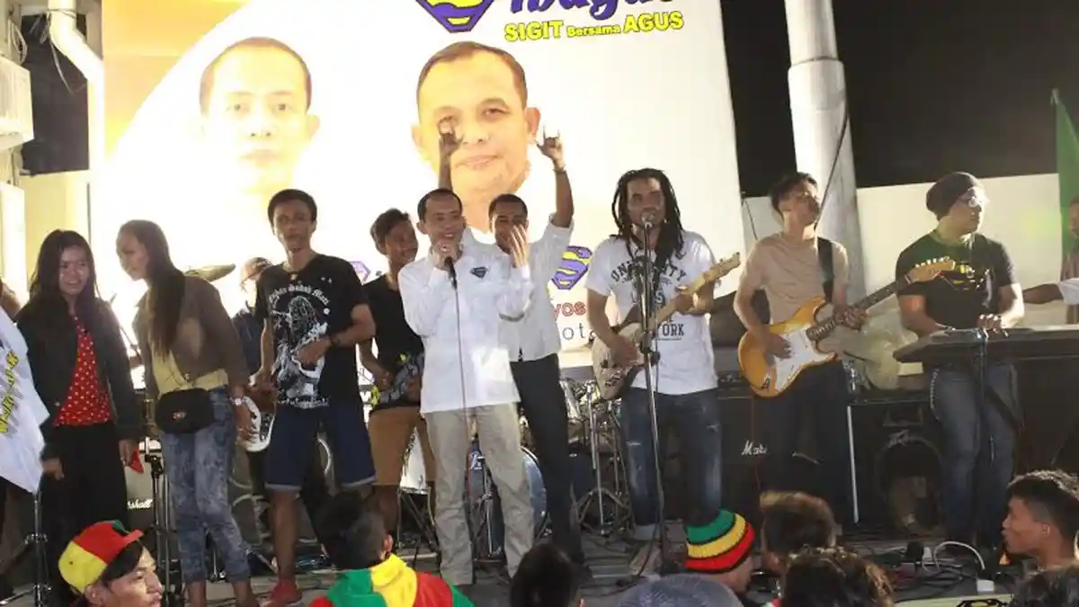Sibagus Meramaikan Posko Lewat Konser Musik