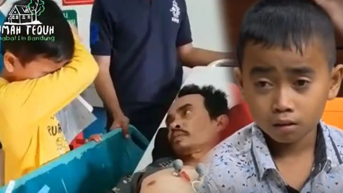 Yuda, Bocah SD Pikul Beban Sendiri Urusi Ayah Kanker Otak dan Adik Balita, Air Matanya Bercucuran