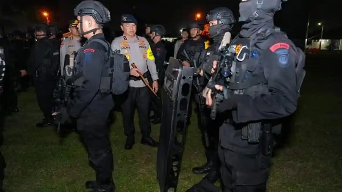 Apel Kesiapan Brigade Mobil Power Hand Kapolda Sumut Dalam Rangka Pemilu 2024