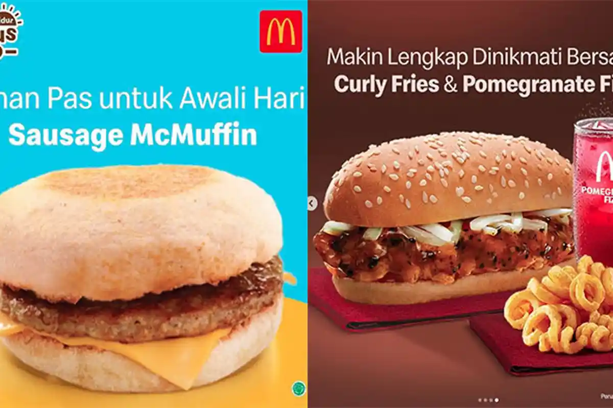 Promo McD Hari Ini 3 Januari 2022, Nikmati Sausage McMuffin & Fish Prosperity Burger Harga Hemat