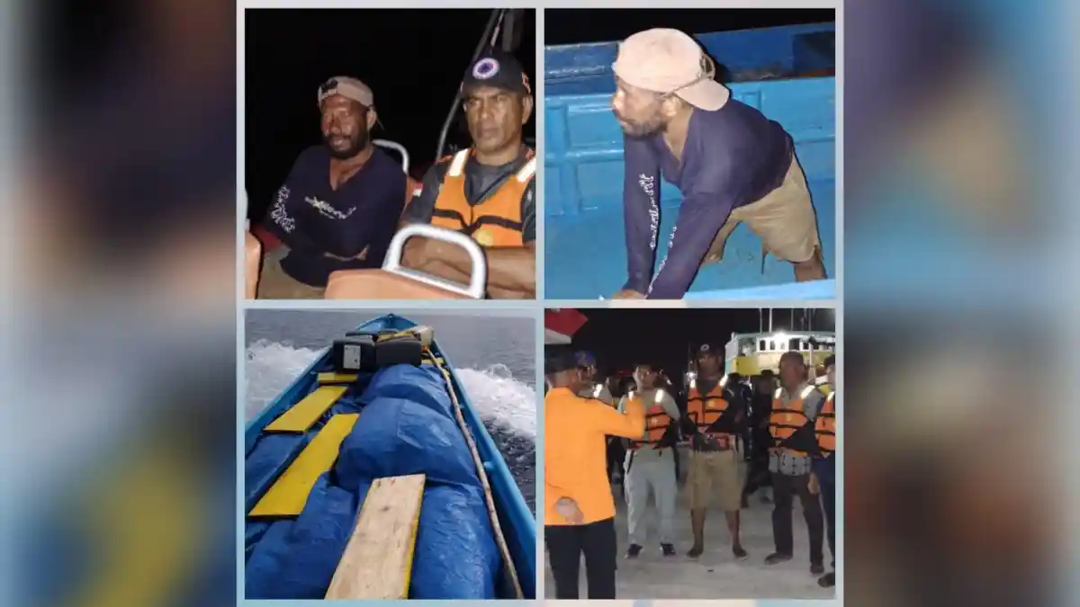 Speed Boat Tenggelam Dihantam Ombak Saat Melaut di Perairan Tual, 3 Penumpang Selamat 