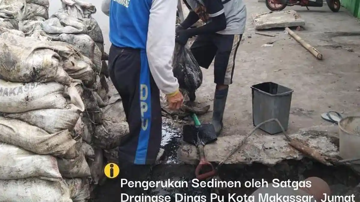 Musim Hujan, Dinas PU Makassar Genjot Pengerjaan 21 Paket Drainase