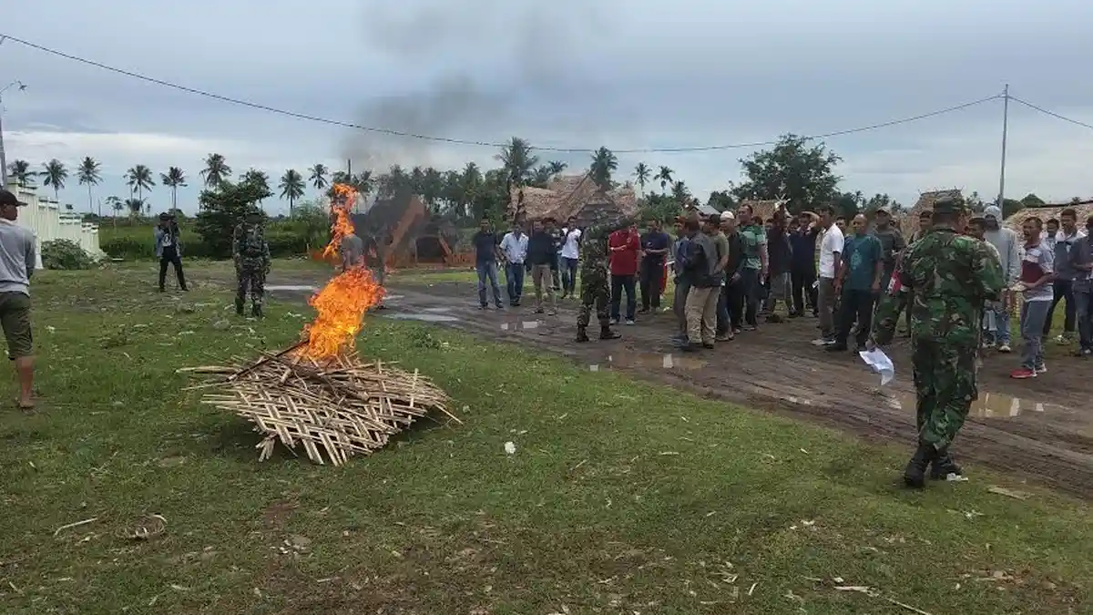Kodim 1423 Soppeng Simulasi Amankan Pileg 2019