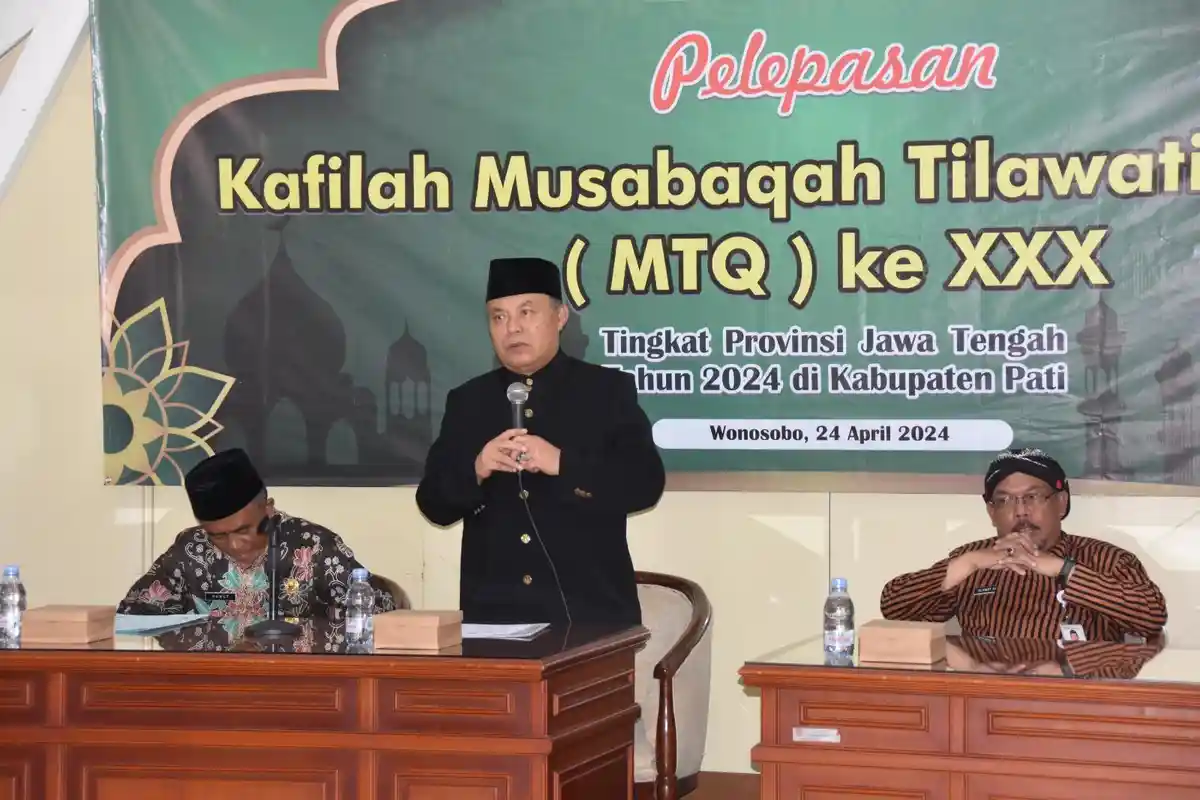 Wabup Wonosobo Support 47 Kafilah Wonosobo yang Berlaga pada MTQ ke XXX Tingkat Jateng