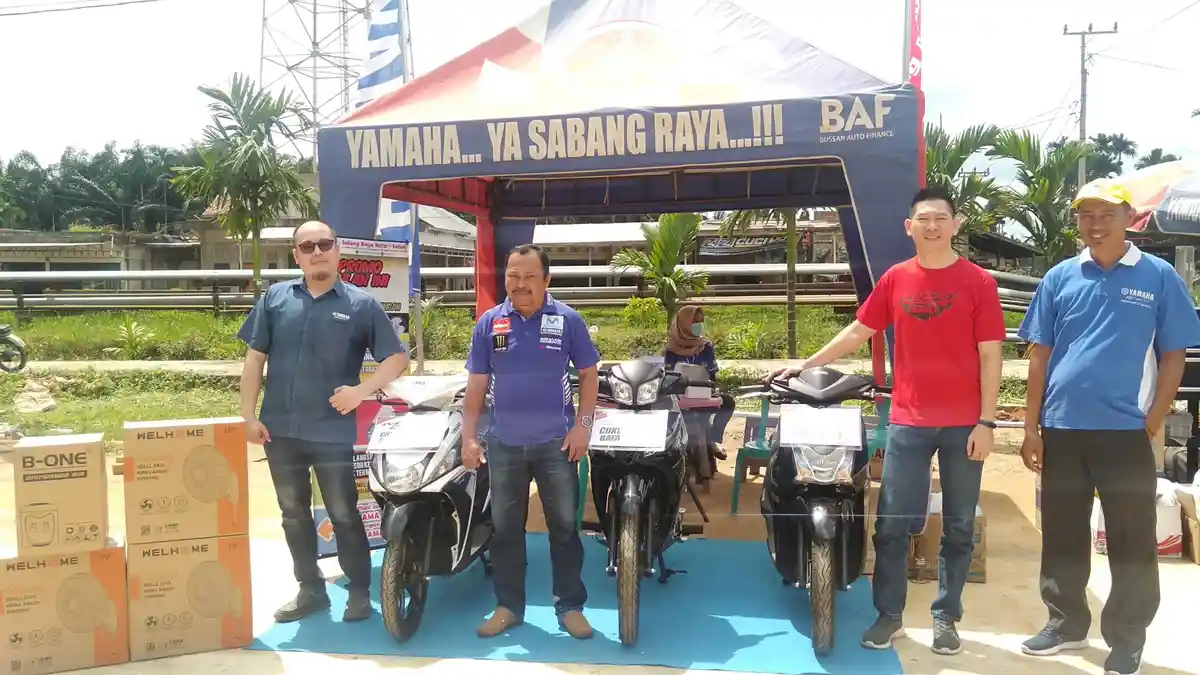 Meriahnya Jupiter Roadshow Yamaha Sabang Raya Motor Sabak, Diramaikan Atraksi Kuda Lumping