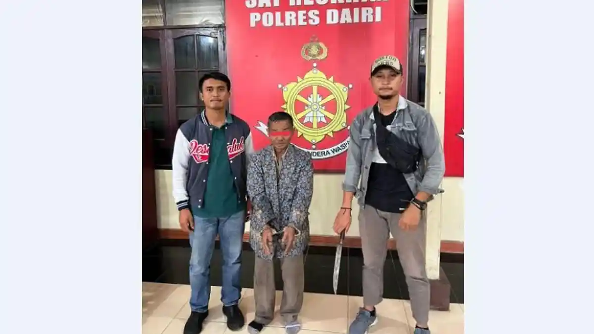 PRIA Bunuh Adik Kandungnya di Dairi, Pelaku Awalnya Ingin Melarang Korban yang Mabuk Bawa Parang
