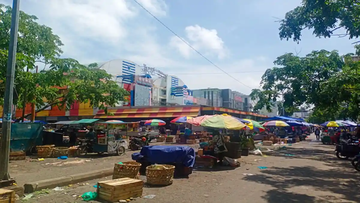 Hari Pertama PPKM Level 3 di Batam, Pedagang Pasar Tos 3000 Kembali Beraktivitas