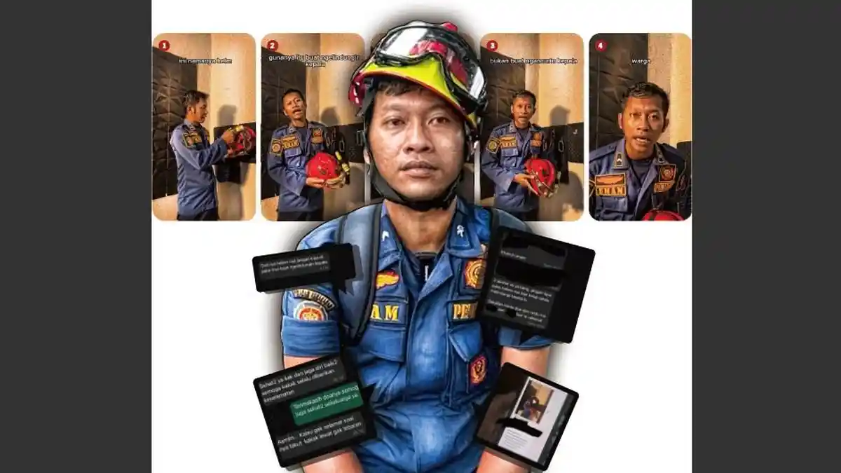 Konten Petugas Damkar Berbuntut Teror: 'Helm untuk Melindungi Kepala, Bukan Melukai Warga'