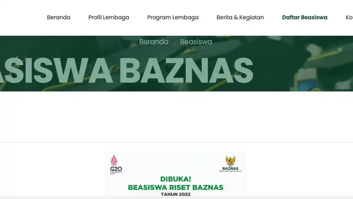 Syarat dan Cara Daftar Beasiswa Riset Baznas 2022, Dibuka hingga 26 September