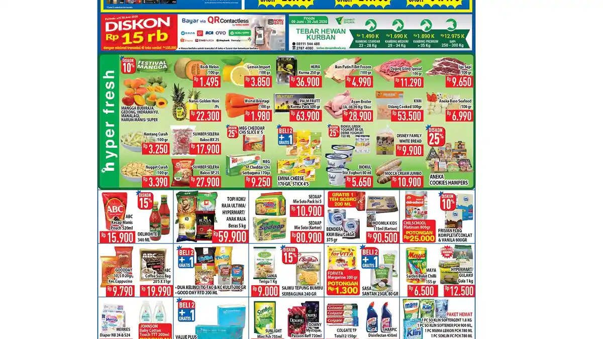 Daftar Promo Hypermart Hartono Solo Baru Periode 16-18 Juni 2020: Mulai Beras hingga Minyak Goreng