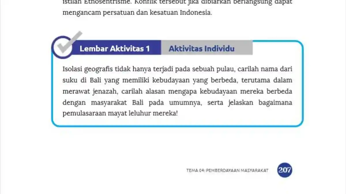 Kunci Jawaban IPS Kelas 7 Halaman 207 Kurikulum Merdeka: Pemulasaraan Mayat Leluhur