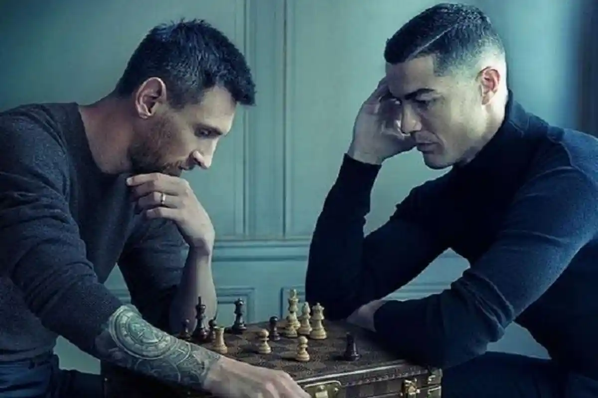 Ikonik! Ronaldo dan Lionel Messi Main Catur Bareng, Loh Kok?