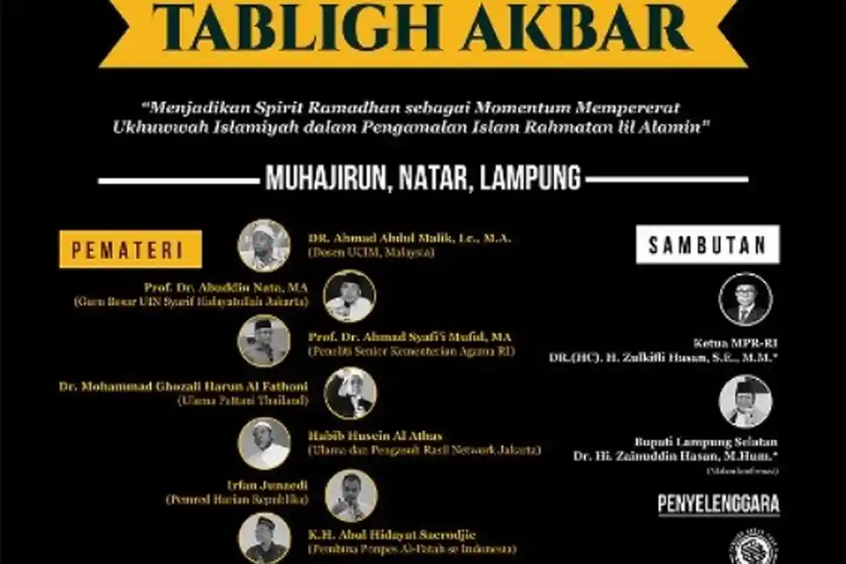 Akan Dihadiri 25 Ribu Orang, Ketua MPR RI Dijadwalkan Buka Tablig Akbar di Ponpes Al- Fatah