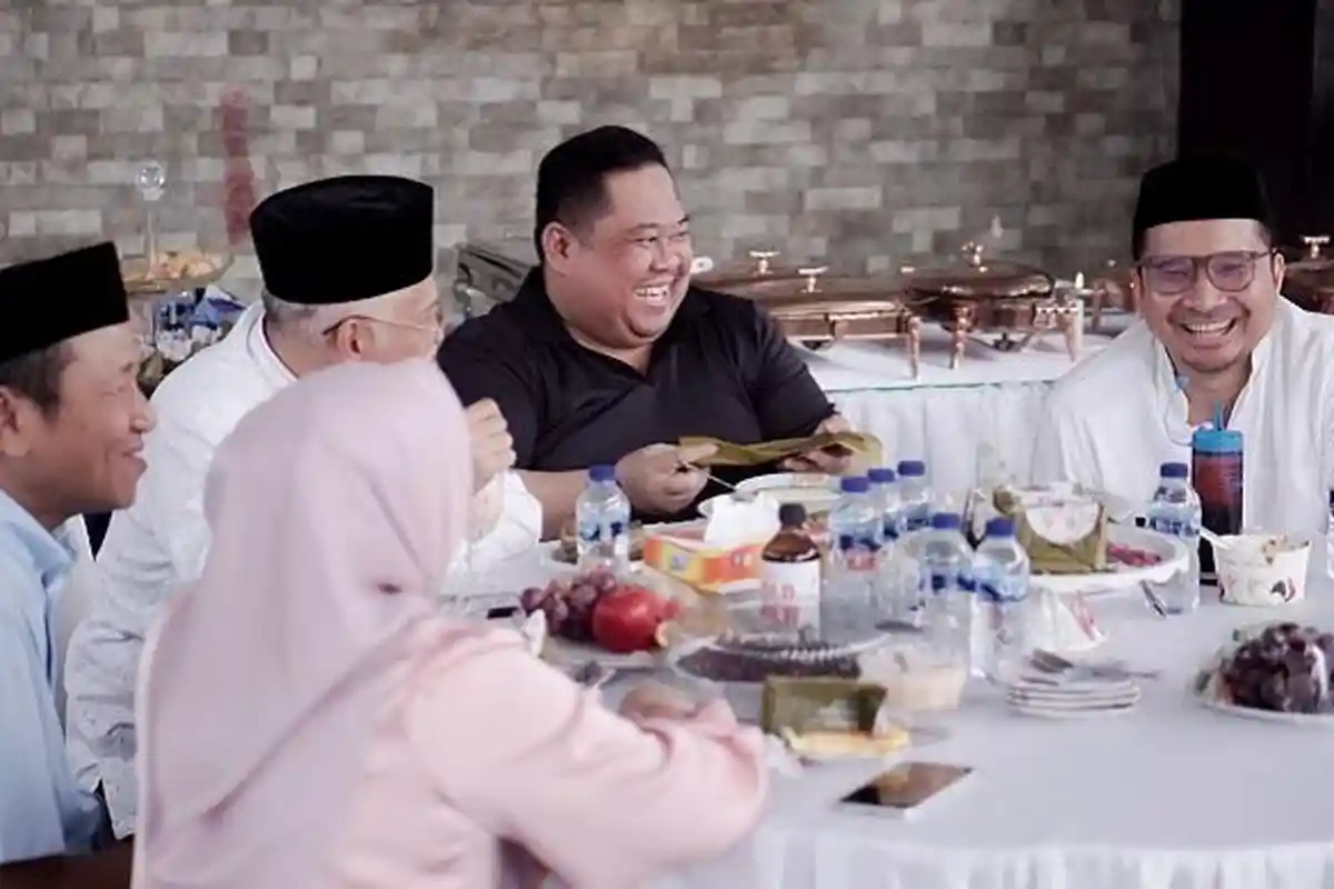 Asrun Lio, Anton Timbang, Abd Azis, Ishak Ismail di Open House Bacalon Wali Kota Tri Febrianto Damu