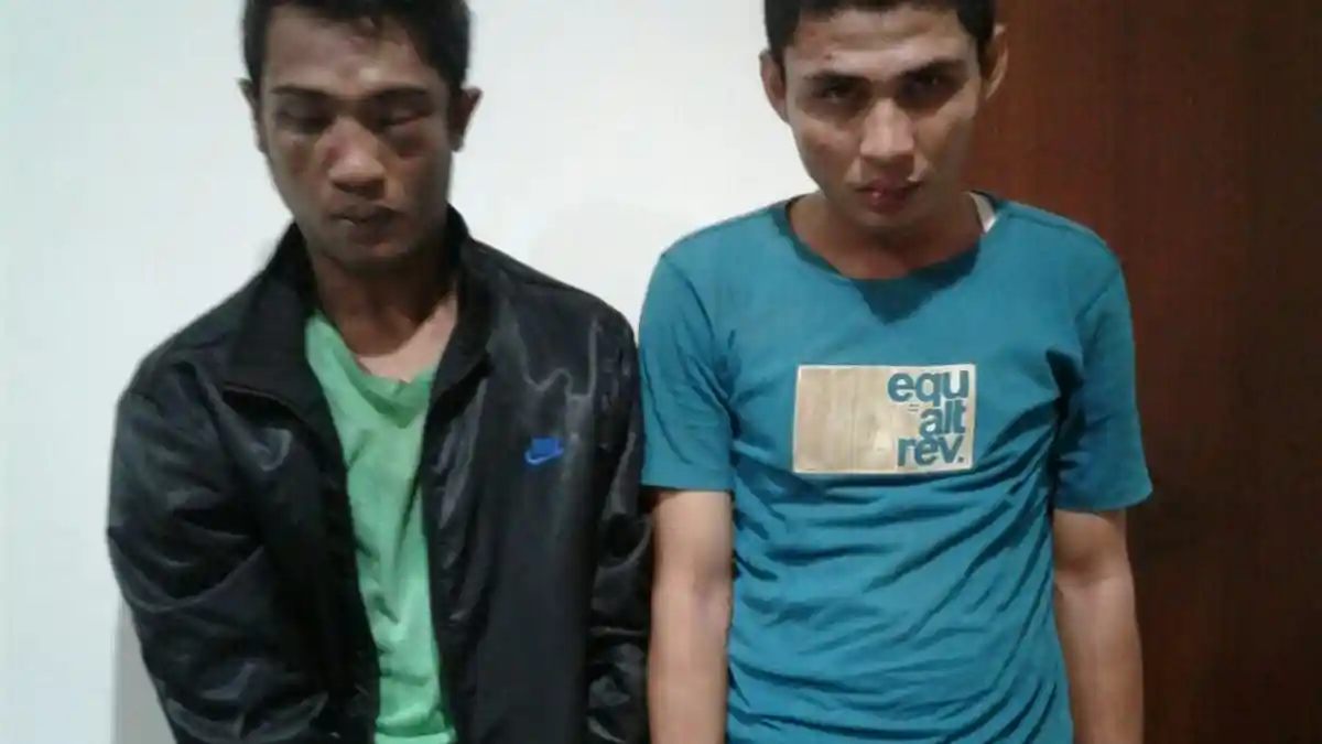 Aksinya Gagal, Dua Jambret di Palembang Ini Babak Belur Dihajar Warga