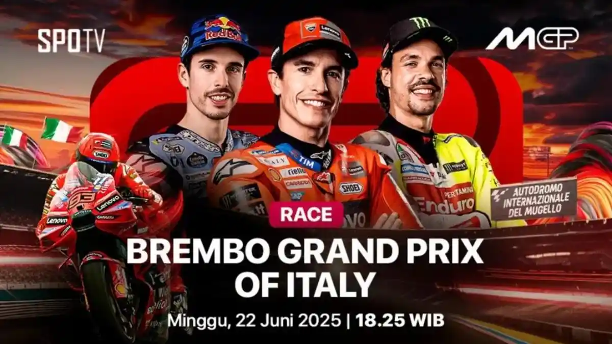 Jam Tayang Race Jadwal MotoGP Italia Hari Ini Gratis Siaran Langsung ...