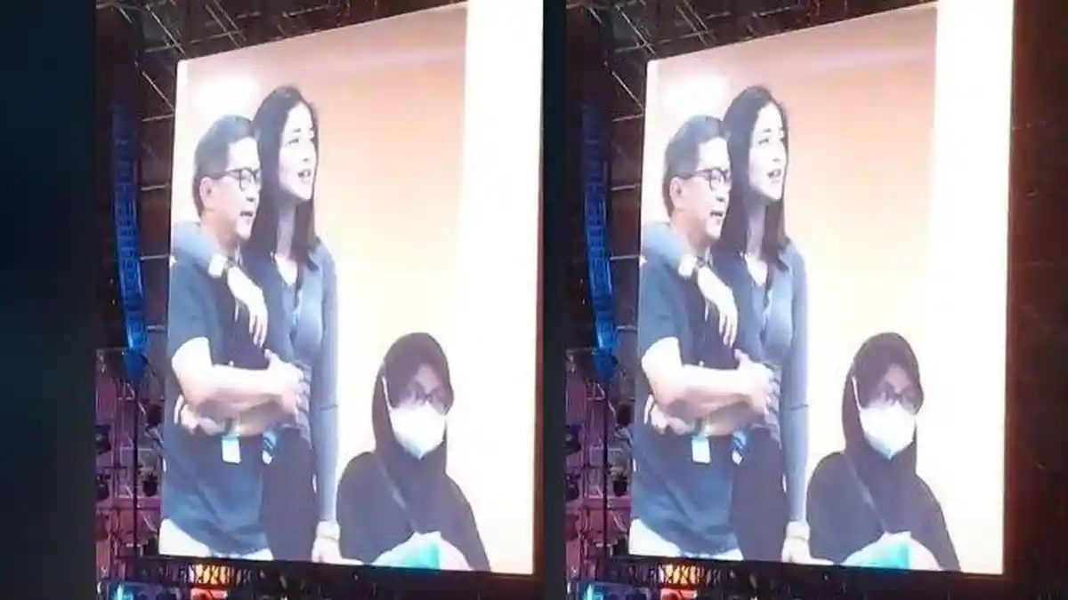 Ternyata Ini Sosok Wanita yang Rangkul Rocky Gerung di Konser Dewa 19, Cantik dan Banyak Prestasi
