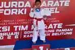 Fathar Sabet Emas Kejurda Forki Bangka Belitung di Usia 8 Tahun