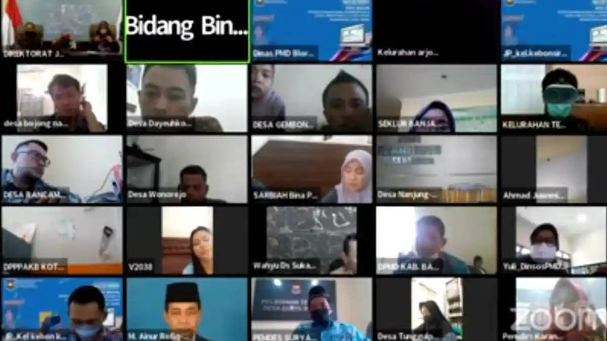 Webinar Sapa Desa, Sosialisasi Penyusunan & Sinkronisasi Data Aplikasi Prodeskel di Sumatera & Jawa