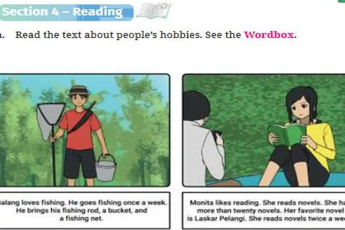 Soal Bahasa Inggris Kelas 7 SMP Kurikulum Merdeka, Chapter 1 Unit 2 I Love Halaman 33 - 34 Reading