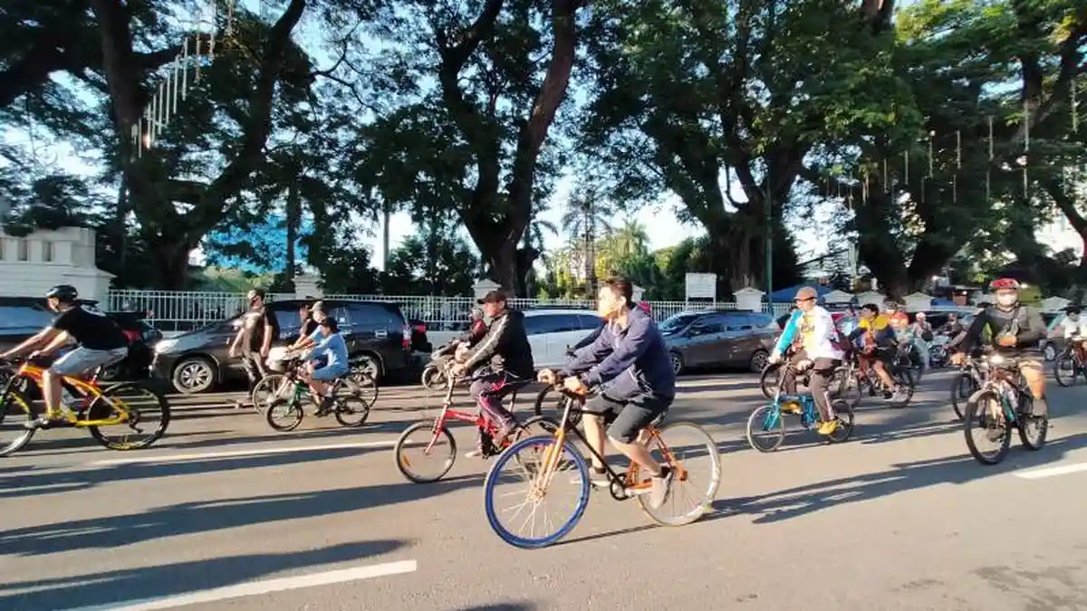 Selama Pandemi Covid-19, Aktivitas Bersepeda Semakin Ramai di Pusat Kota Medan