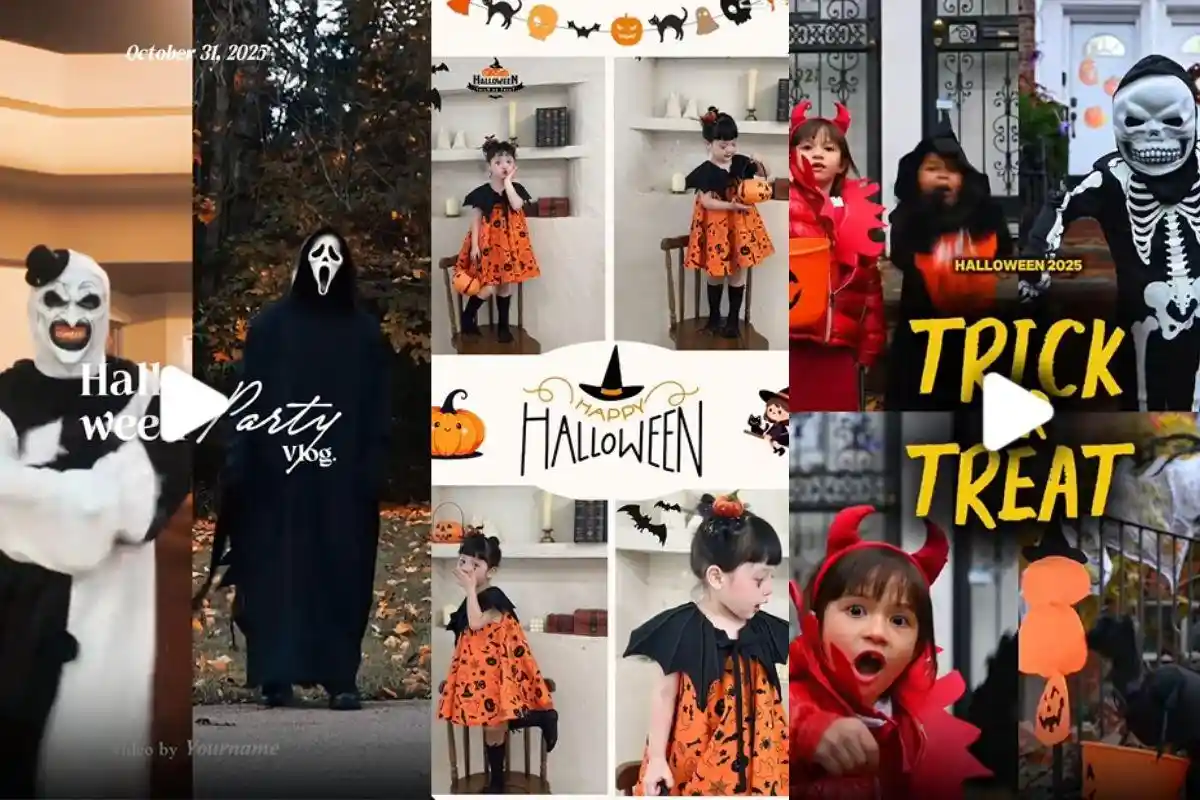 50 Template CapCut Hari Halloween 2025, Rayakan Pakai Twibbon Video dan Share ke IG!