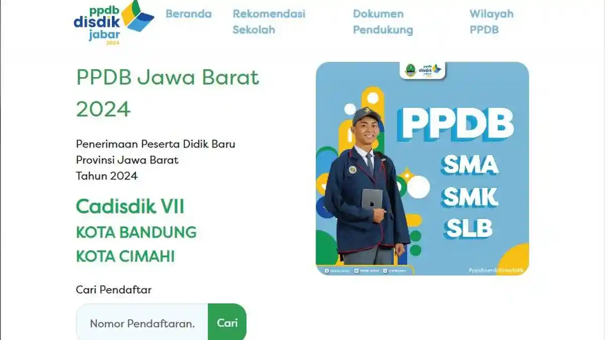 Cara Lihat Kuota Sekolah SMA PPDB Jabar 2024 Tahap 2 di Wilayah Bandung ...
