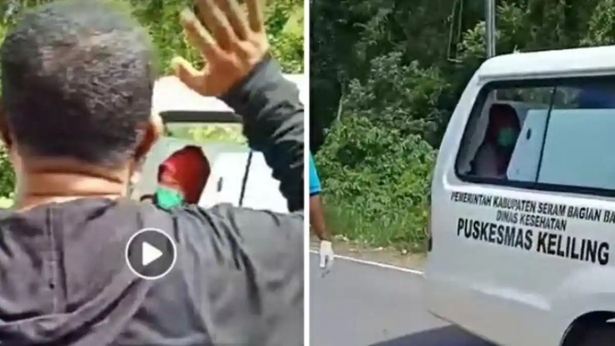 Warga Menangis & Suara Bergetar Doakan Bidan Desa Terpapar Corona Dijemput Ambulans, Videonay Viral