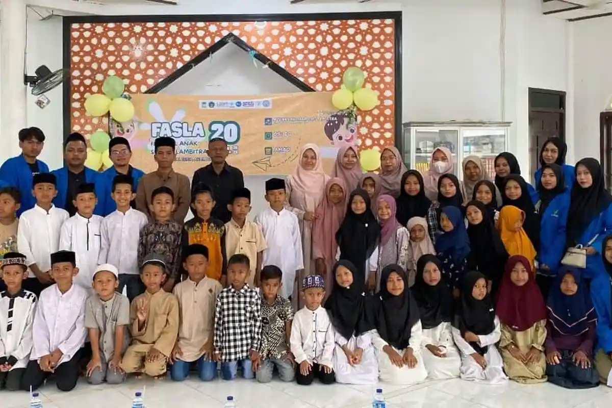 Mahasiswa KPM UIN di Gampong Lambitra Kolaborasi dengan TPA Nahdhatul Athfal Gelar FASLA 2025 Ke-1