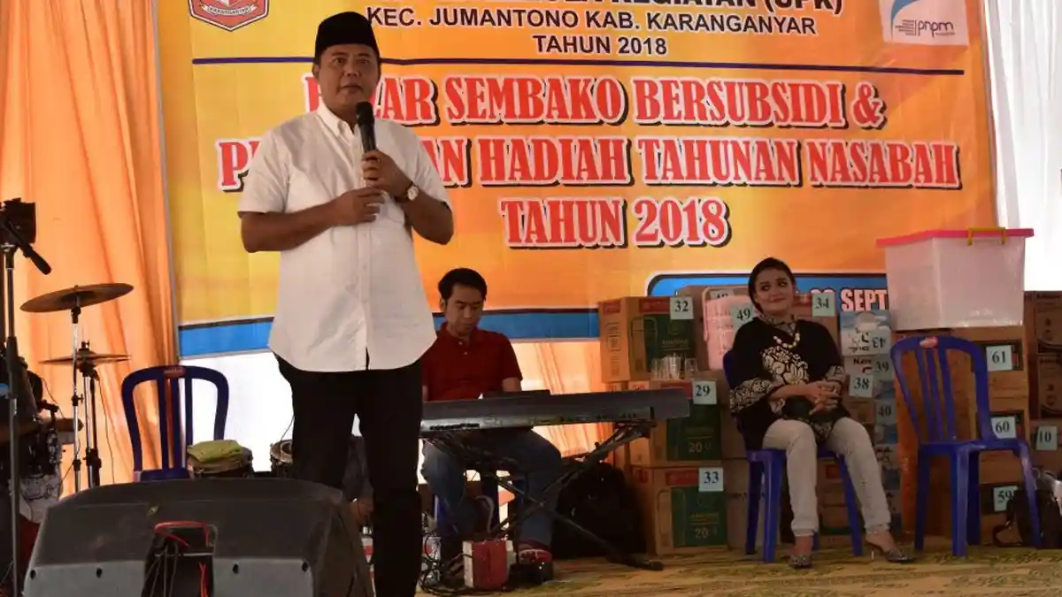PNPM Mandiri dan Forkopimca Jumantono Gelar Bazar Murah Bersubsidi