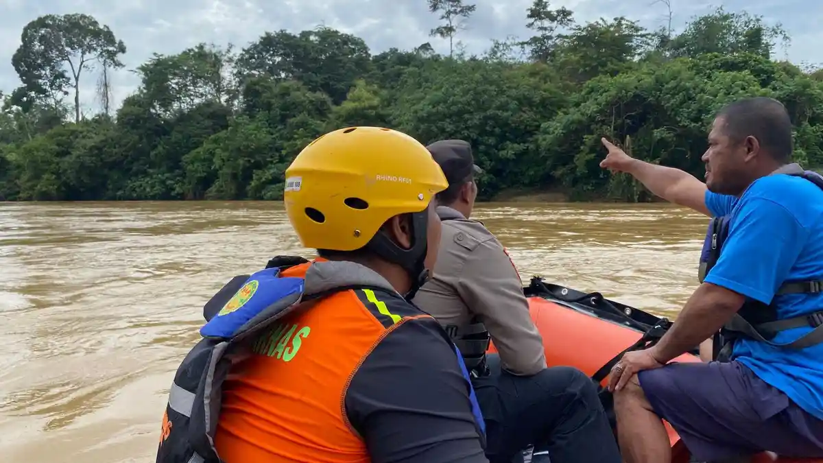 3 Orang Selamat 1 Hilang, Perahu Tabrak Kayu di Sungai Batang Pelepat Bungo