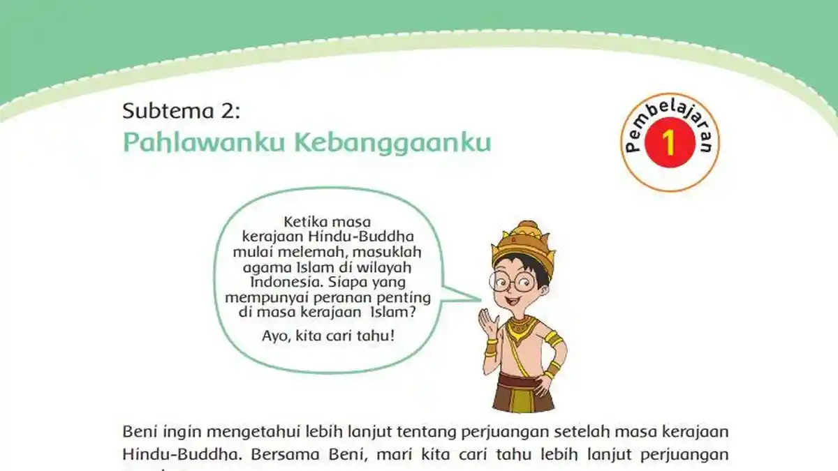 Kunci Jawaban Tema 5 Kelas 4 SD Halaman 53 dan 54 Buku Tematik Subtema 2 Pembelajaran 1