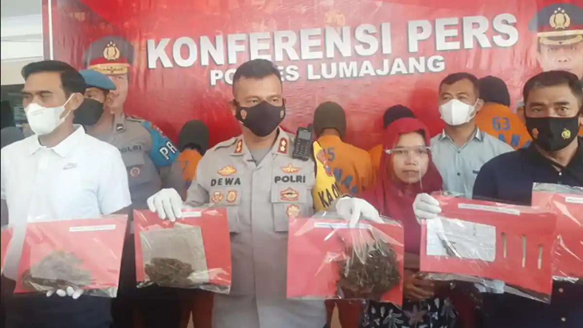 66 Pemuda Lumajang Ditangkap saat Gelar Pesta Miras dan Ganja
