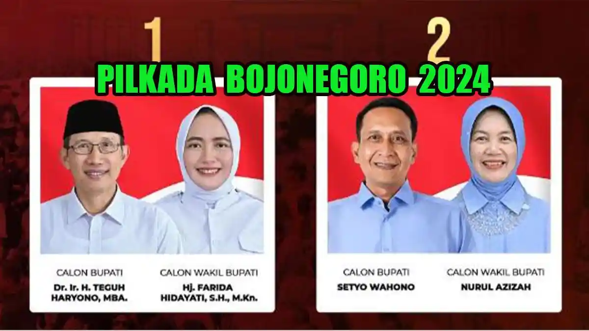 Hasil Survei Pilkada Bojonegoro 2024, Wahono-Nurul vs Teguh-Farida, Terjawab Elektabilitas Terkuat