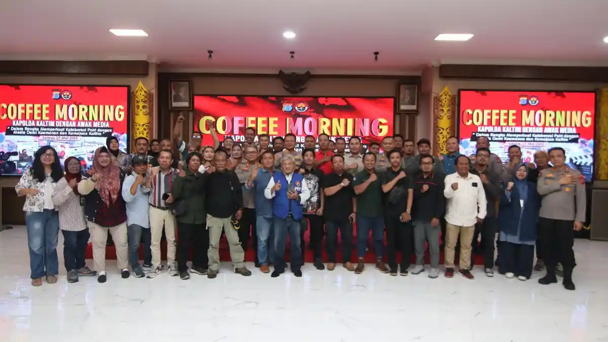 Kapolda Kaltim Gelar Coffee Morning Bersama Awak Media, Perkuat Sinergi dan Transparansi