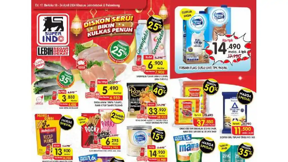 PASTI DISKON! Promo Superindo Hari Ini 22 April 2024, Kecap Bango Rp 20.900, Pepsodent Rp 25.500